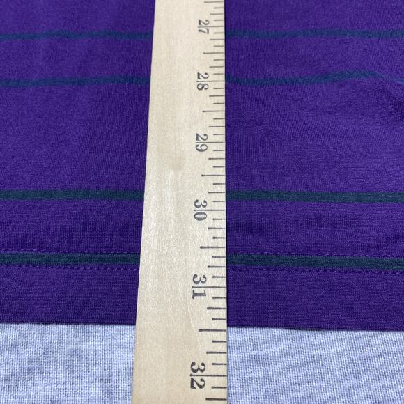Brooks Brothers Shirt Mens XXL Purple Performance Polo Striped Preppy Old Money - Picture 7 of 10